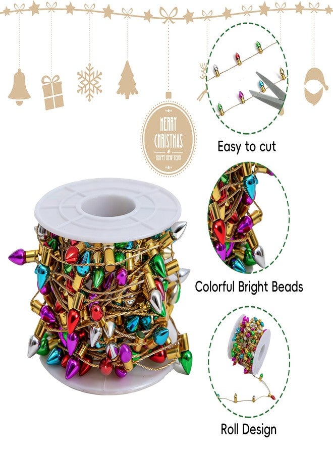 Gloreyan Mini Dollhouse Christmas Lights, Fake String Lights Xmas Decoration for Christmas Dollhouse Craft Fairy Garden Accessories(197 inch) - Image 3